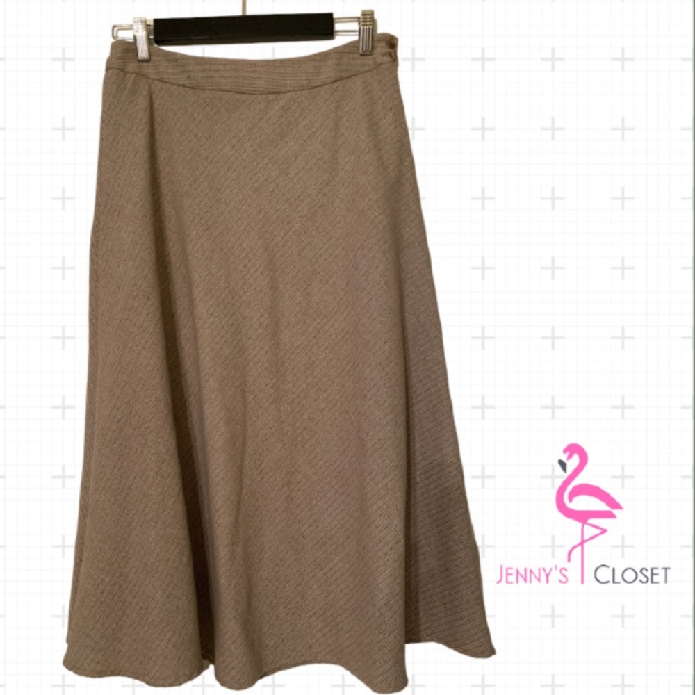 Jones New York, Size 4, Tan and Brown Skirt